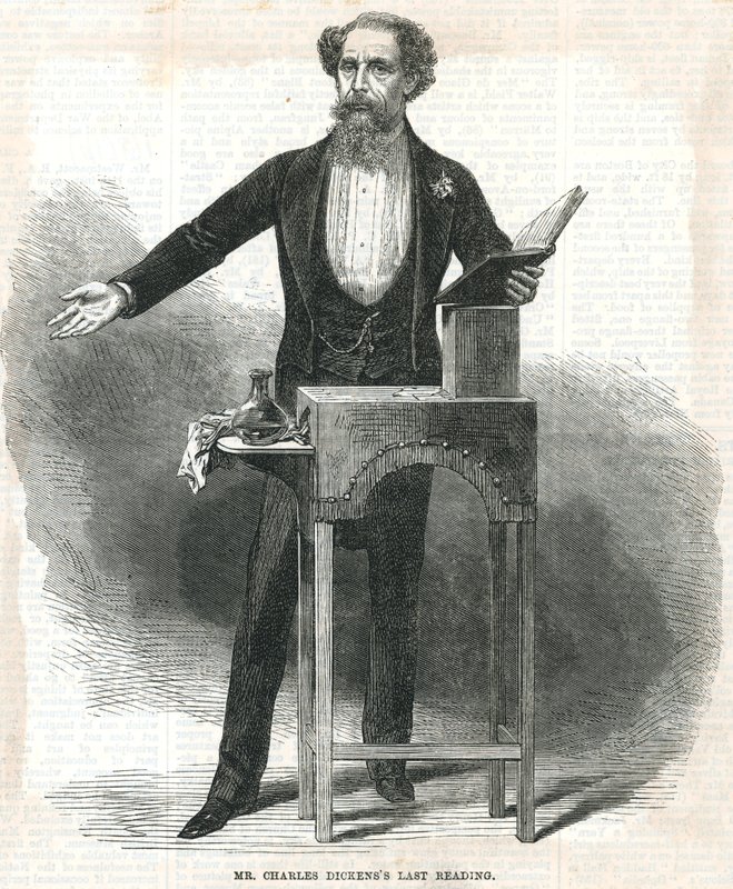 Herr Charles Dickens letzte Lesung von English School