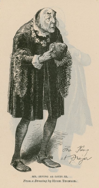 Henry Irving, Schauspieler, als Louis XI von English School