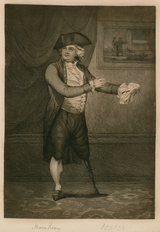 Mr Moses Keans Nachahmung von Hendersons Hamlet von English School