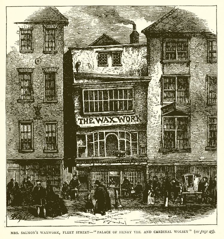 Mr. Salmons Wachsfigurenkabinett, Fleet Street--Palast von Heinrich VIII. und Kardinal Wolsey von English School