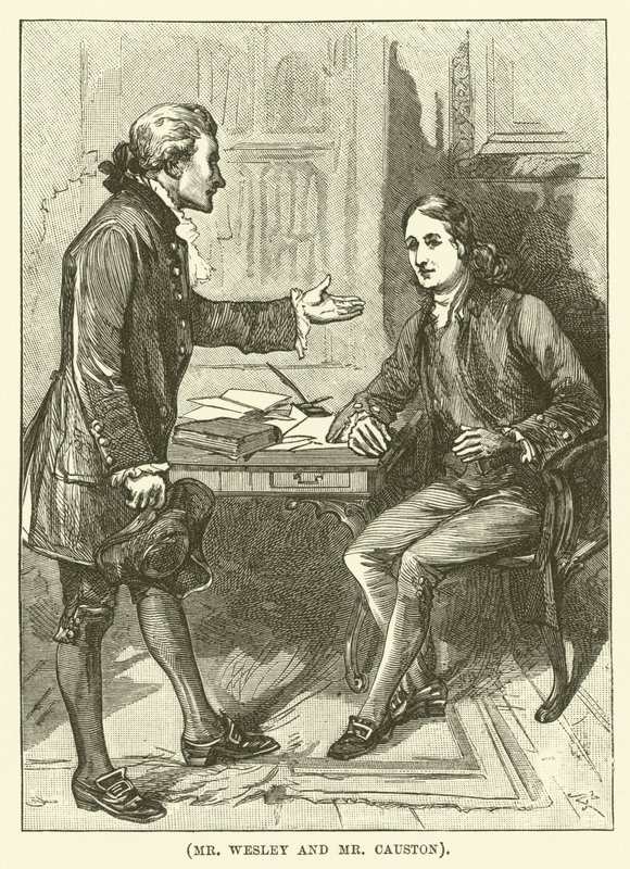 Herr Wesley und Herr Causton (Gravur) von English School