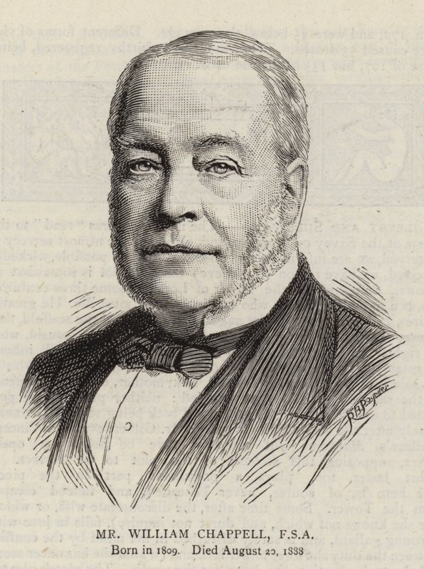 Herr William Chappell, FSA (Gravur) von English School