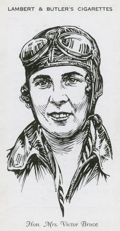 Mrs. Victor Bruce, englische Fliegerin, Rennfahrerin und Schnellbootfahrerin von English School
