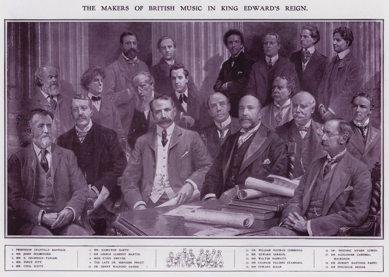 Musiker und Komponisten während der Herrschaft von König Edward VII. von English School