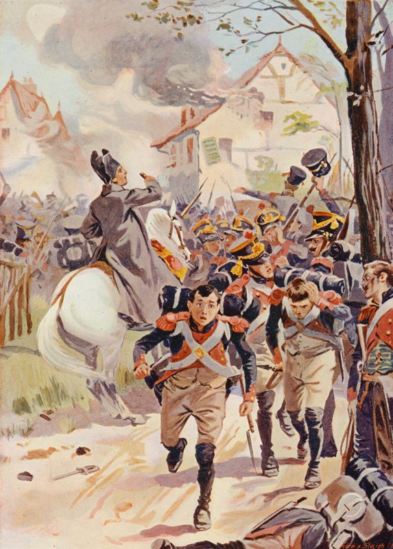 Napoleon in der Schlacht bei Lutzen von English School