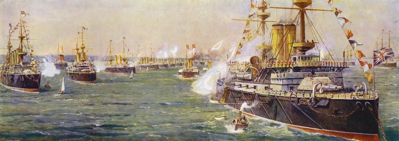 Marineparade in Spithead zum Diamantjubiläum von Königin Victoria von English School
