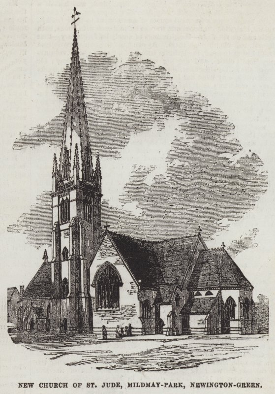 Neue Kirche von St. Jude, Mildmay-Park, Newington-Green von English School