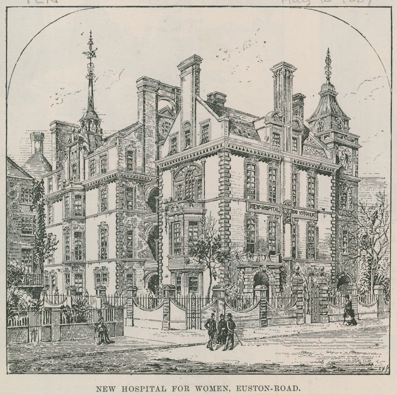 Neues Hospital für Frauen, Euston Road, London von English School