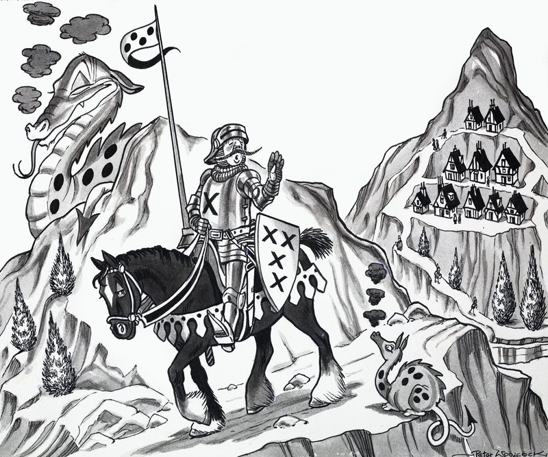 Illustration eines Kinderreims von English School