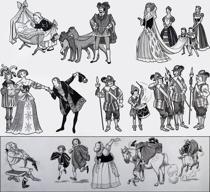 Kinderreim-Illustration von English School