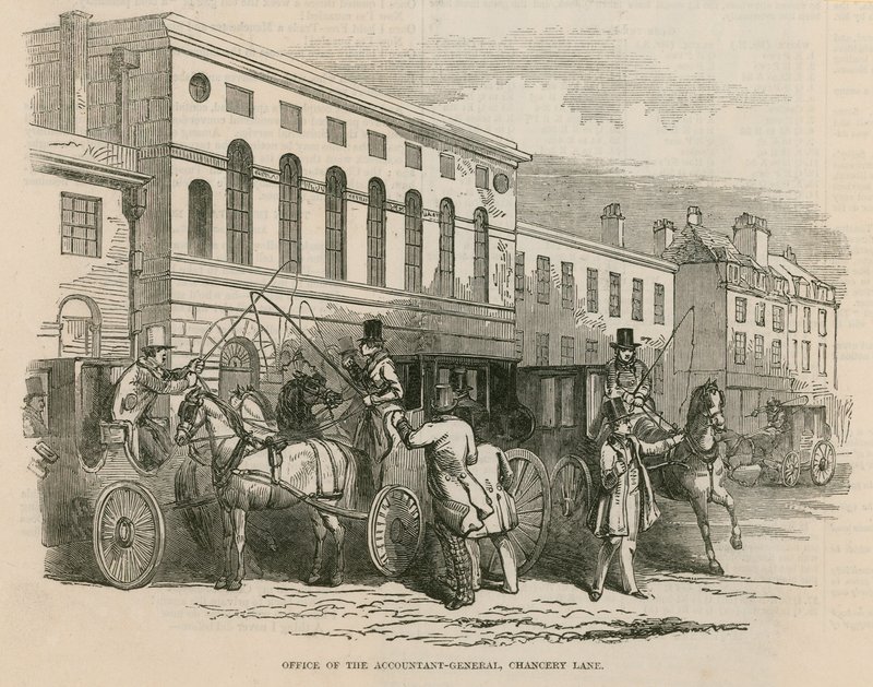 Büro des Generalbuchhalters, Cancery Lane, London von English School