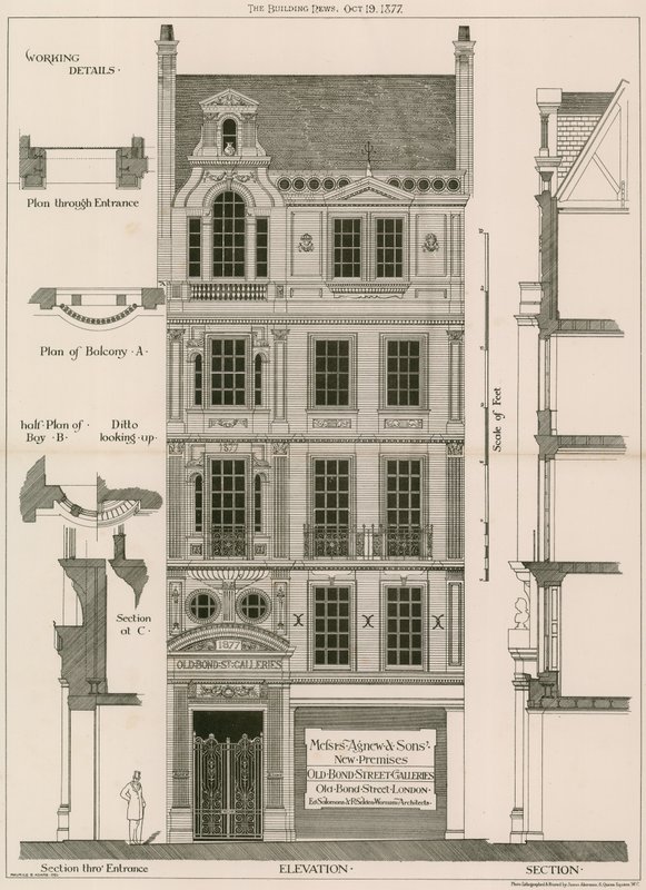 Old Bond Street Galerien, Old Bond Street, London von English School