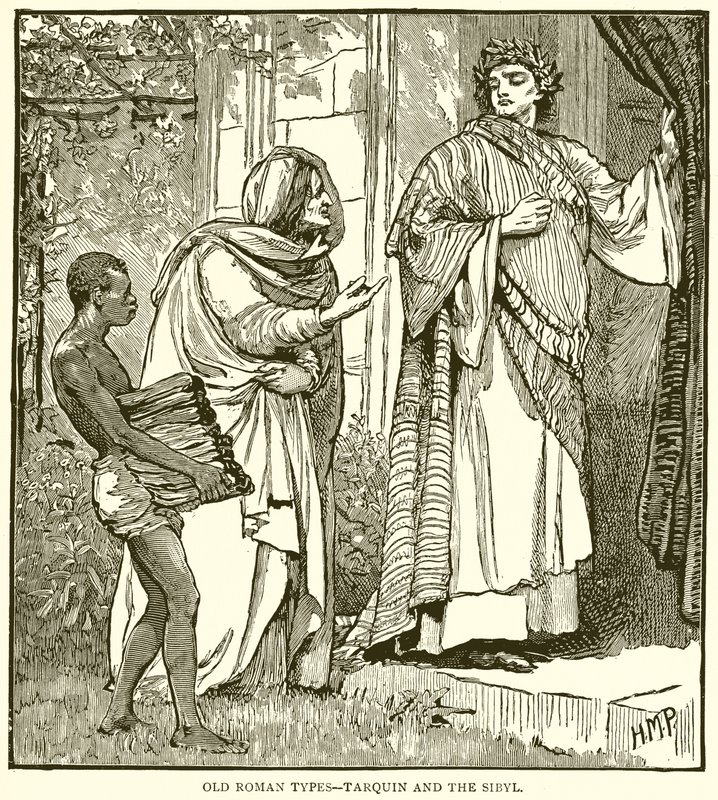 Alte römische Typen – Tarquin und die Sibylle von English School