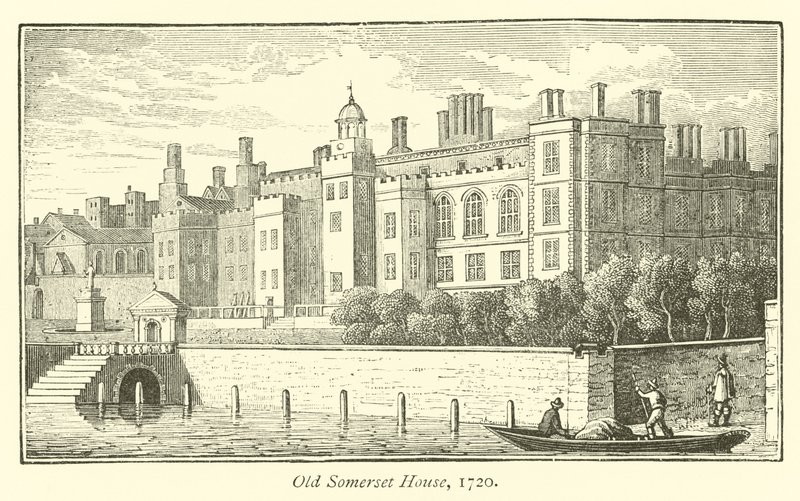 Altes Somerset House, 1720 von English School