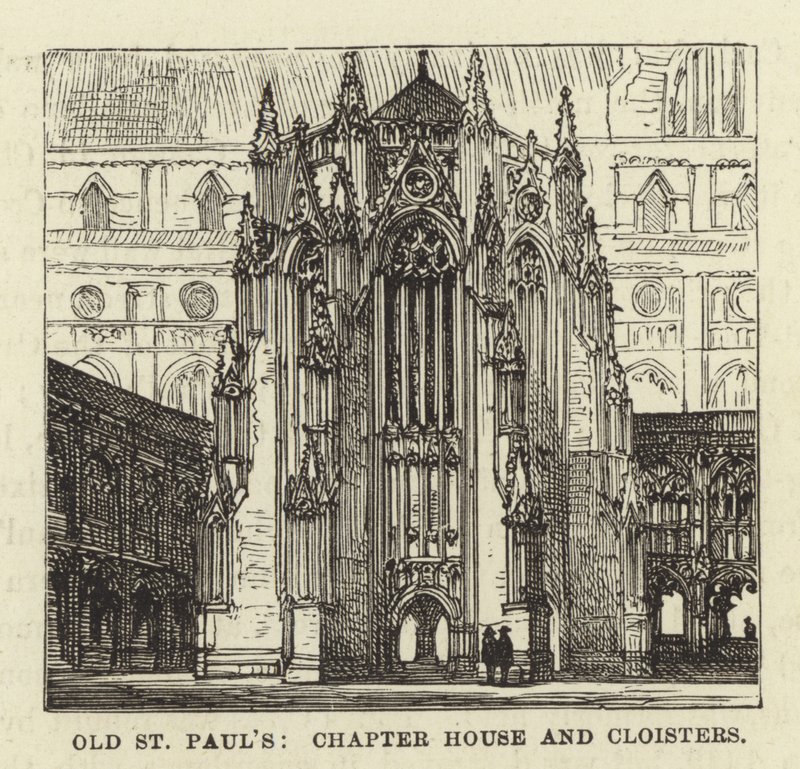 Alte St. Pauls, Kapitelhaus und Kreuzgänge von English School