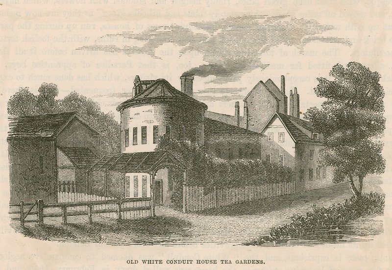 Old White Conduit House Teegärten, Pentonville, London von English School