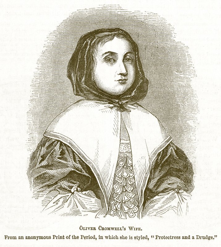 Oliver Cromwells Frau, Illustration aus The Pictorial History of England von English School
