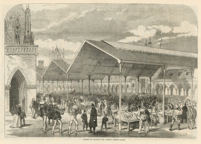 Eröffnung des Columbia Fischmarktes in Bethnal Green von English School