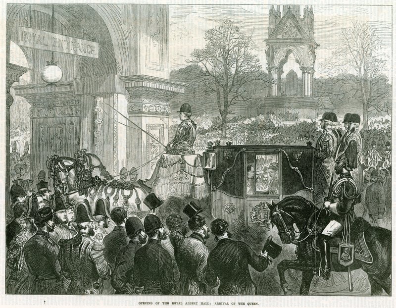 Eröffnung der Royal Albert Hall durch Königin Victoria von English School