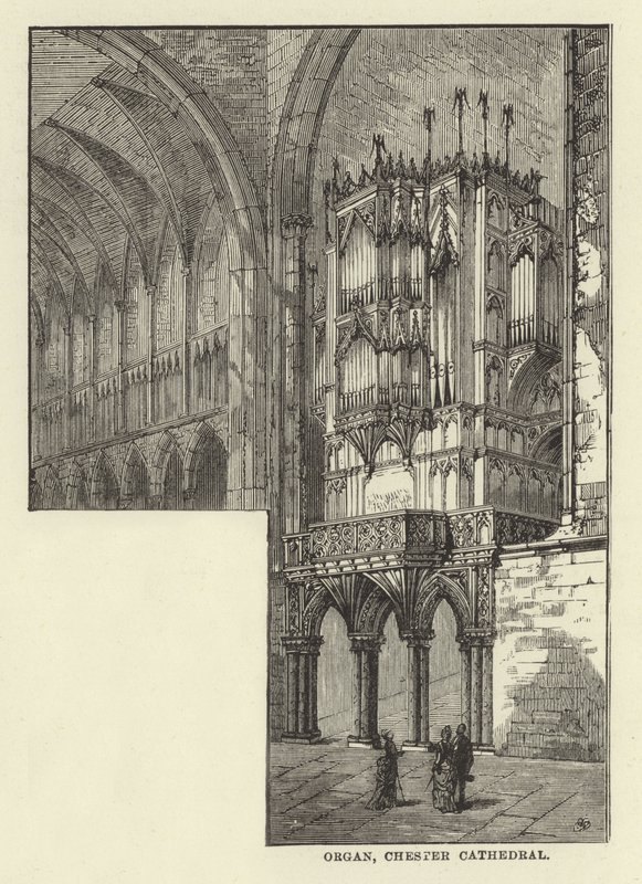 Orgel, Chester Kathedrale von English School