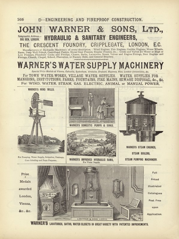 Seite aus The Architects, Surveyors and Engineers Compendium 1892 von English School