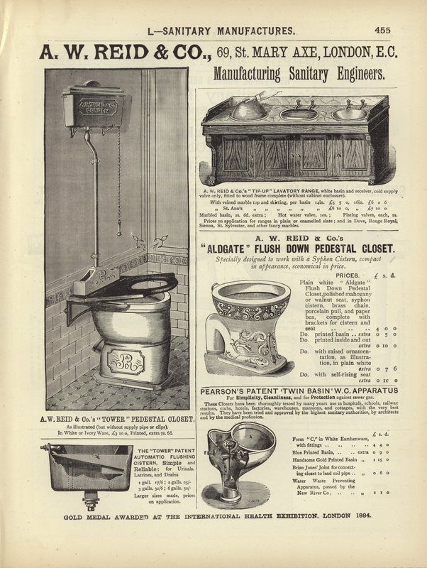 Seite aus dem Kompendium der Architekten, Vermesser und Ingenieure 1892 von English School