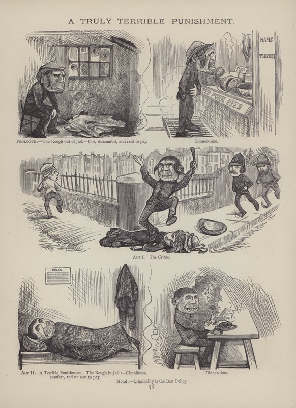 Seite aus The British Working Man or One Who Does Not Believe In Him (Gravur) von English School