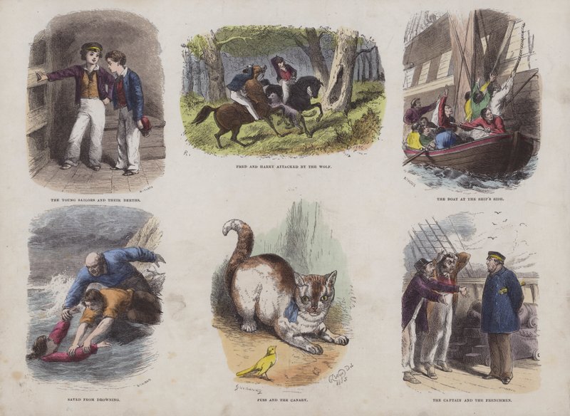 Seite aus dem Attraktiven Bilderbuch von English School