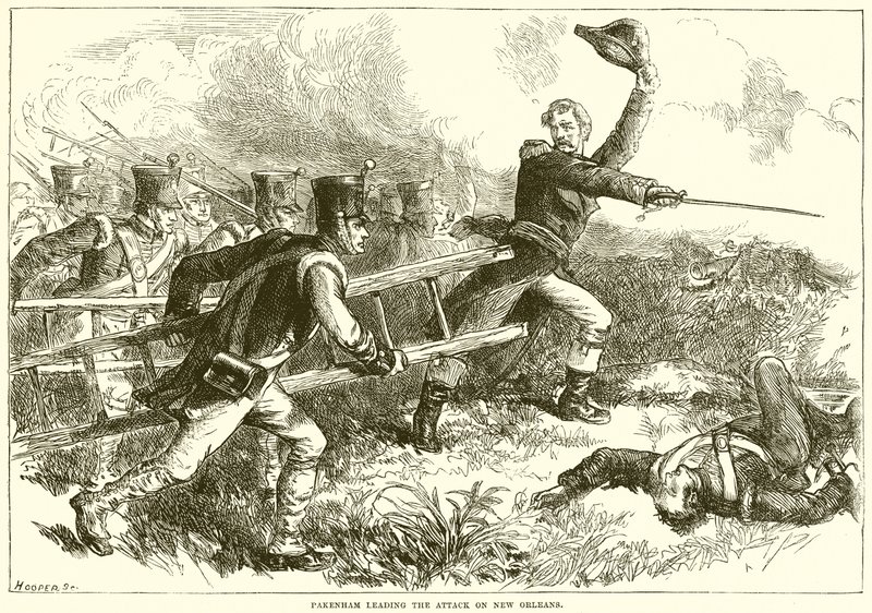 Pakenham führt den Angriff auf New Orleans an von English School