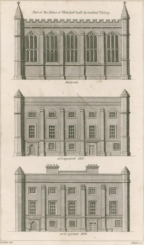 Teil des Palastes von Whitehall, gebaut von Kardinal Wolsey von English School