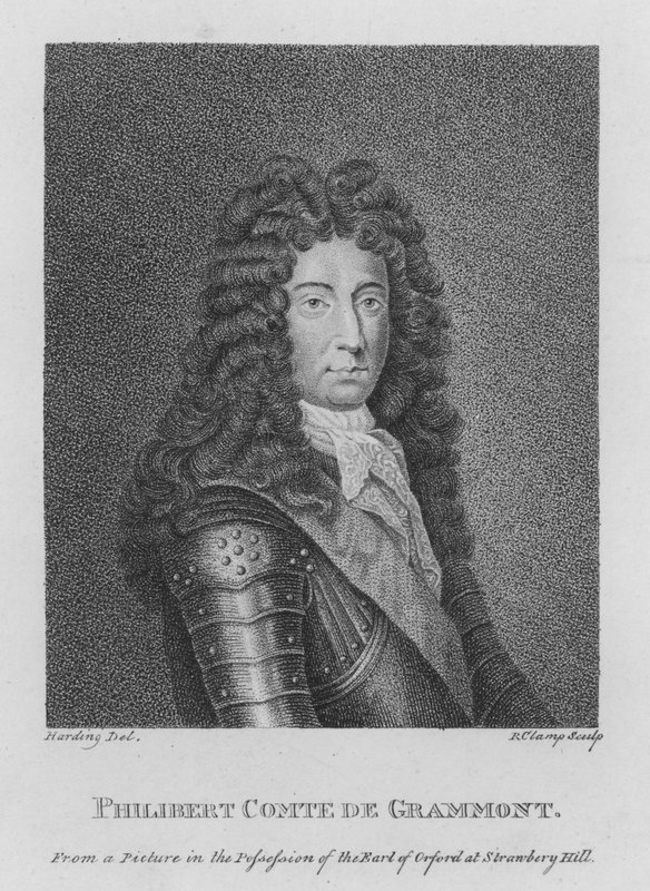 Philibert Comte de Grammont (Gravur) von English School