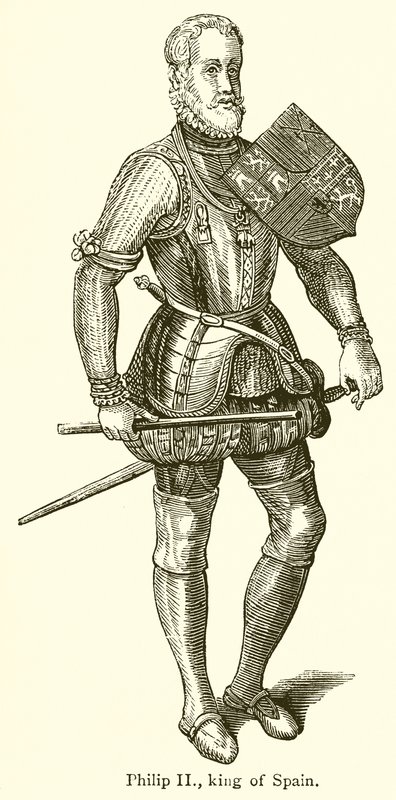 Philipp II., König von Spanien von English School