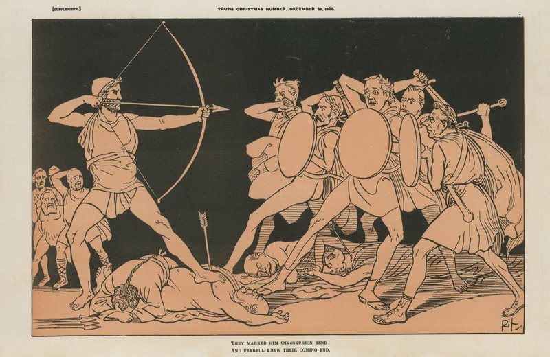 Politische Karikatur von English School