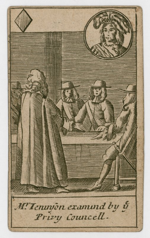Popish Plot Spielkarte, 1679 von English School