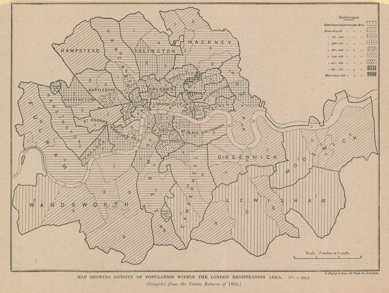 Bevölkerung im Londoner Registrierungsgebiet von English School
