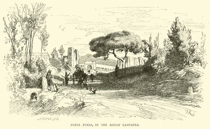 Porta Furba, in der römischen Campagna von English School