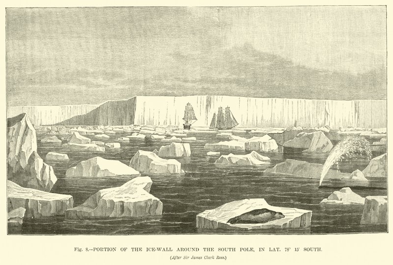 Teil der Eiswand um den Südpol, bei 78° 15