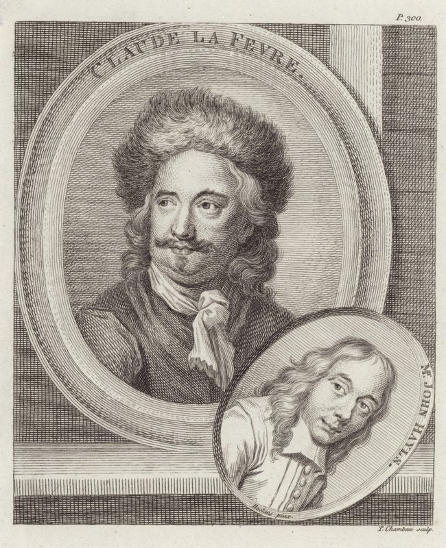Porträt von Claude le Fevre und John Hayls von English School