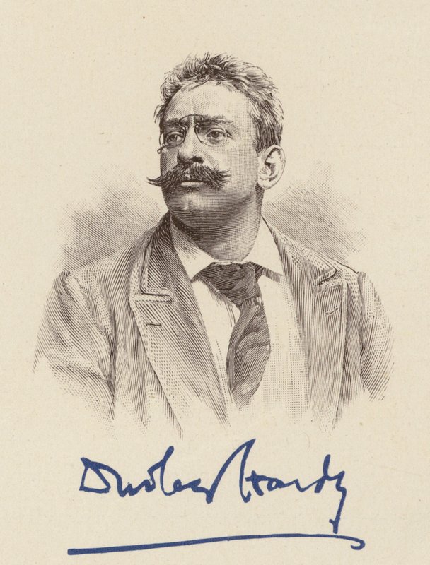Porträt von Dudley Hardy, Karikaturist von English School