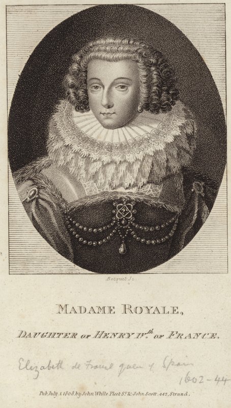 Porträt von Elisabeth von Frankreich von English School