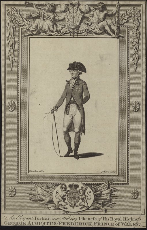 Porträt von George Augustus Frederick, Prinz von Wales von English School