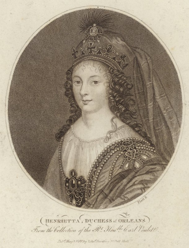 Porträt von Henrietta, Herzogin von Orléans von English School