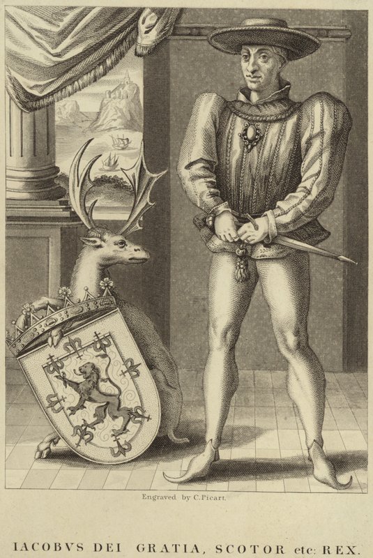 Porträt von König James I. von England von English School