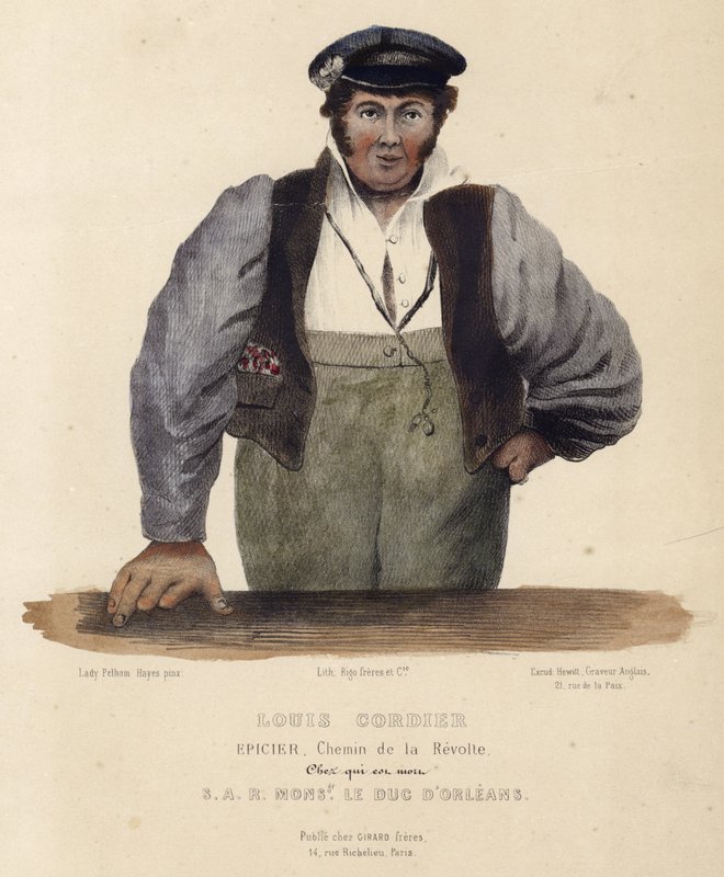 Porträt von Louis Cordier von English School
