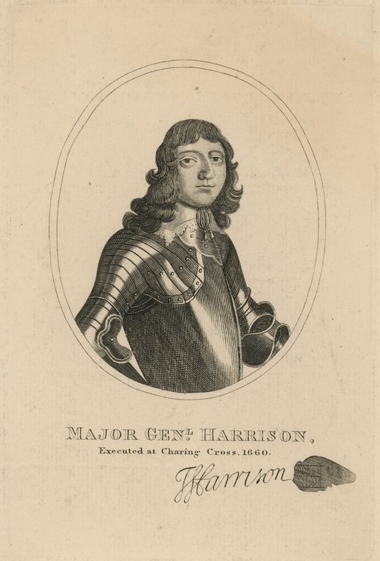 Porträt von Generalmajor Thomas Harrison von English School