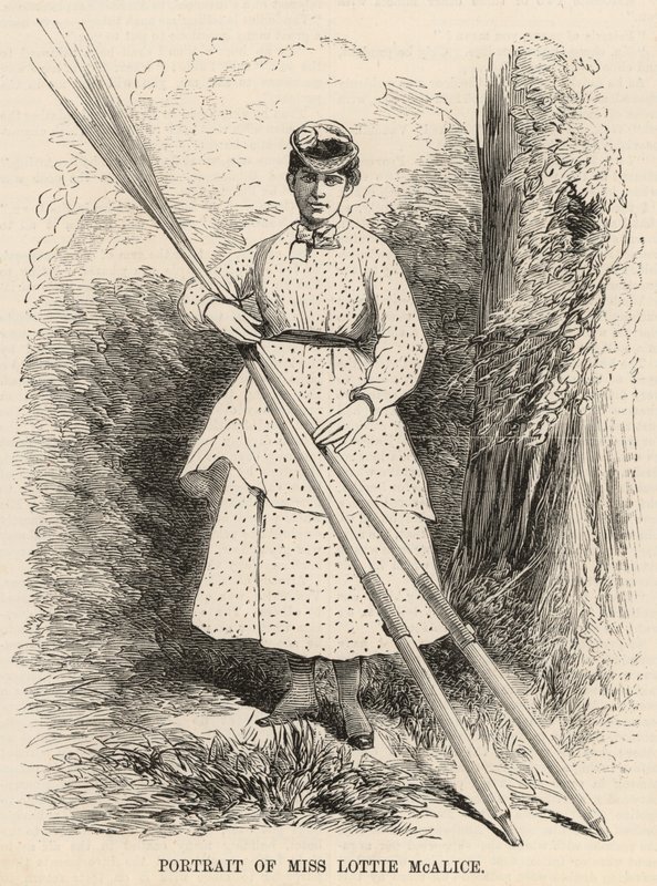 Porträt von Miss Lottie McAlice von English School