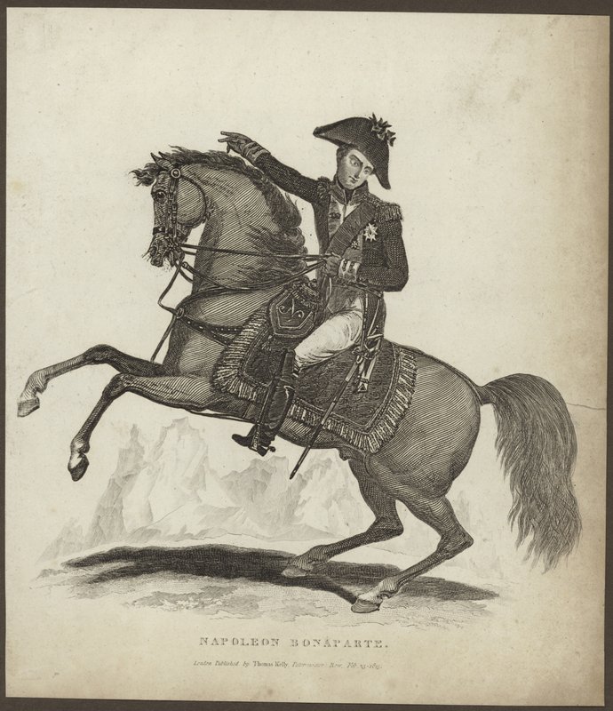 Porträt von Napoleon Bonaparte von English School