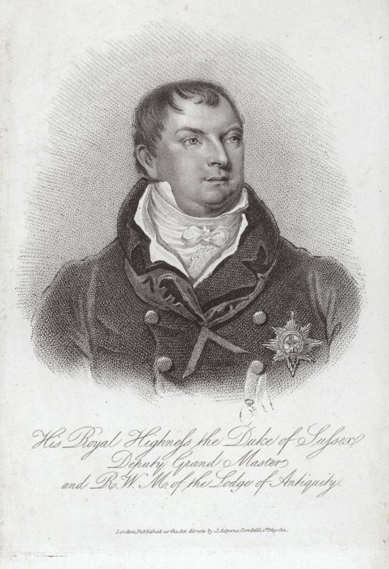 Porträt von Prinz Augustus Frederick, Herzog von Sussex von English School