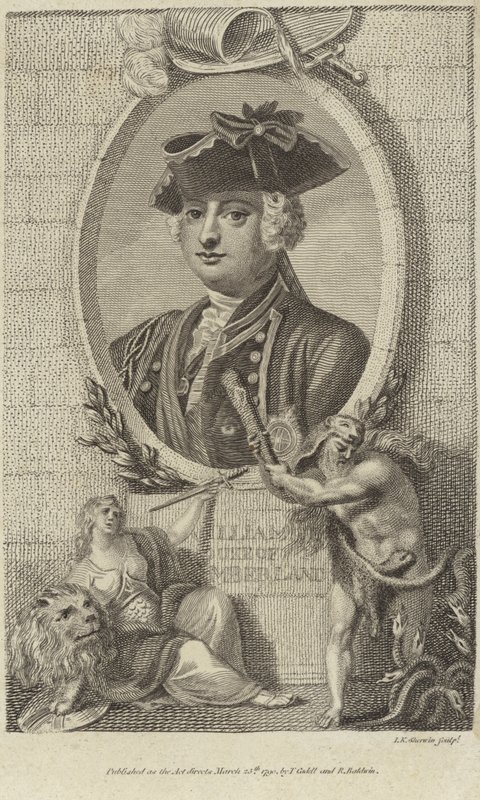Porträt von Prinz William, Herzog von Cumberland von English School