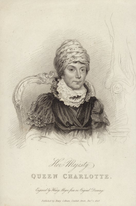 Porträt von Königin Charlotte von English School
